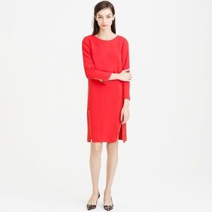 J Crew red sheath dress, size 4